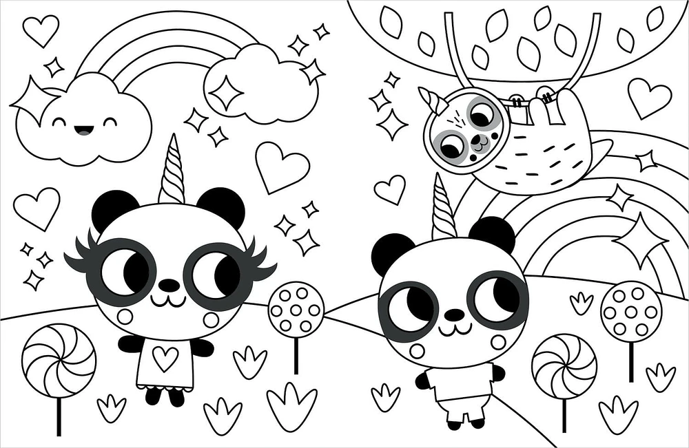 My Pandacorn Colouring Book, Pandacorn Colouring 24 page