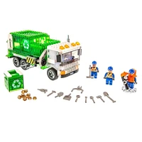Ens. de jeu de briques de construction Laser Pegs, Collection Héros : Recycle Truck