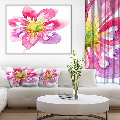 Impression sur toile « Full Bloom Pink Flower » Design Art