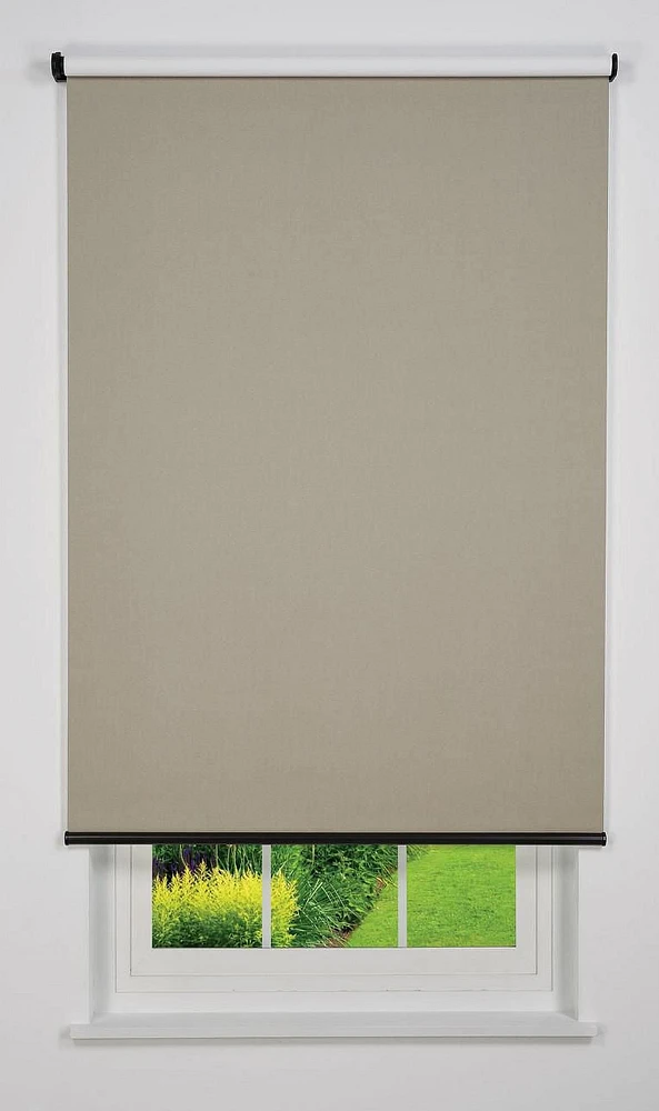 Linen Avenue Cordless Blackout Roller Shade-Blackout Taupe
