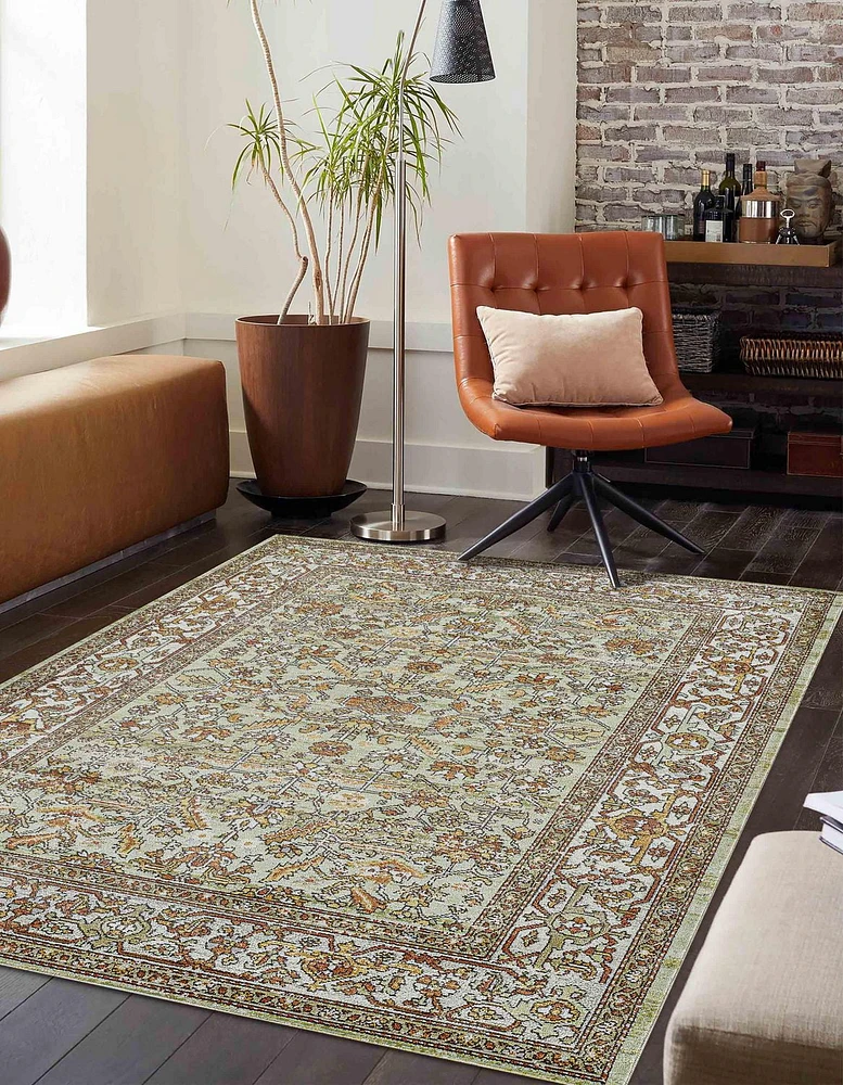 ECARPET Hailey 6'7" x 9'6" Traditional Area Rug for Living Room, Bedroom, Dining Room, Entrance, Hallway and More.