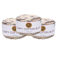 Lion Brand Comfy Cotton Blend Fil (3-Pack) - Chaï Latte