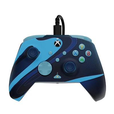 PDP REMATCH GLOW Advanced Wired Controller: Blue Tide - Xbox Series X|S, Xbox One, & Windows 10/11, PDP RMTCH GLW W CNTRL: Blue T