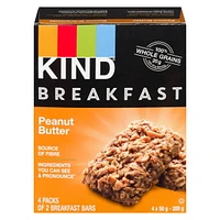 Kind Breakfast Bar - Peanut Butter, 4 x 50g