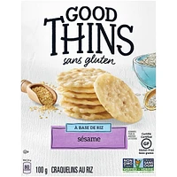 Good Thins, Sesame, Gluten Free Rice Crackers, 100 g