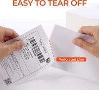 MUNBYN Thermal Direct Shipping Label (Pack of 500 4x6 Per Fanfold Labels)