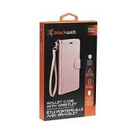 blackweb Etui Portefeuille avec Bracelet pour iPhone 7/8