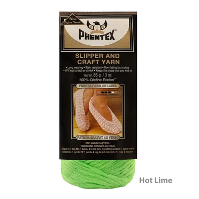 Phentex® Slipper and Craft Yarn, Olefin #4 Medium, 3oz/85g, 164 Yards