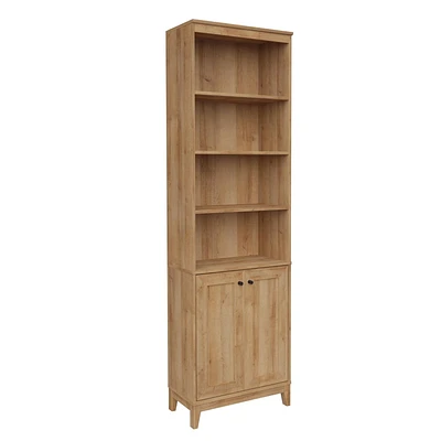 Prepac Yaletown White 23.75" W x 79.50" H x 12.25" Bookcase