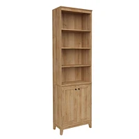 Prepac Yaletown White 23.75" W x 79.50" H x 12.25" Bookcase