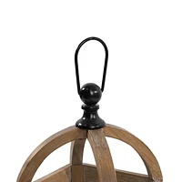 Hometrends Lanterne en bois 14.5pouces High 6.9 x 6.9 x 15.2 pouces