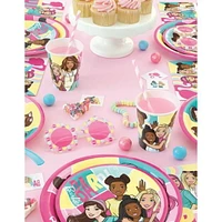 16 serviettes de table en papier barbie de 6,5 po 2 plis, chacun mesure 16,5 x 16,5 cm plié