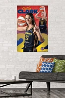 WNBA Indiana Fever - Caitlin Clark 24 Wall Poster, 14.725" x 22.375" Framed