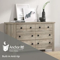 Commode à 6 tiroirs en bois Living Essentials par Hillsdale Addison