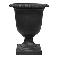 Tierra Verde 19" x 23" Crescendo Urn Planter In Slate, Made from recycled materials