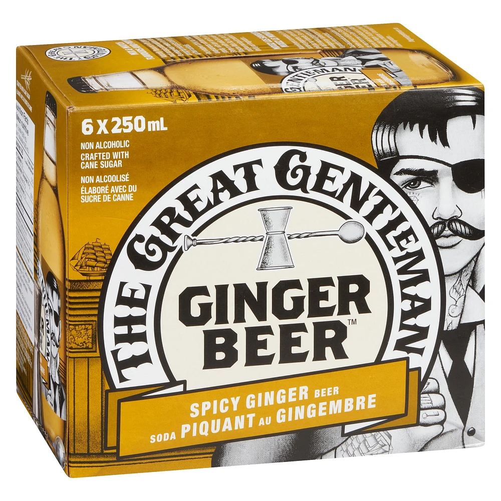 The Great Gentleman Spicy Ginger Beer, 6 x 250ml