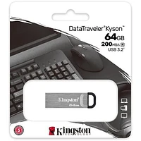 Kingston 64GB DataTraveler Kyson USB 3.2 Metal Flash Drive (DTKN/64GBCR)