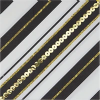 Gold Sequin Stripe Napkins