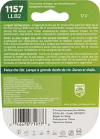 Philips 1157 LongerLife ,  Les ampoules PhilipsLongerLife,un paquet de 2