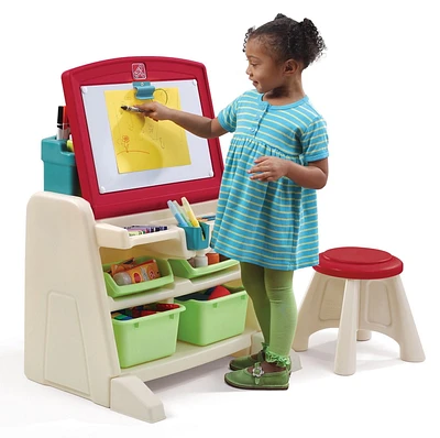 Step2 Flip And Doodle Easel Desk with Stool