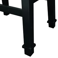 Brady Backless Black and White Tweed Bar Stool