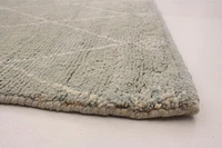 ECARPETGALLERY 5'7" x 8'0" Moroccan Tangier Hand-knotted Area Rug for Living Room, Dining Room and Bedroom in Blue