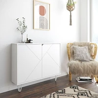 Nexera Console de rangement 2 portes Slim