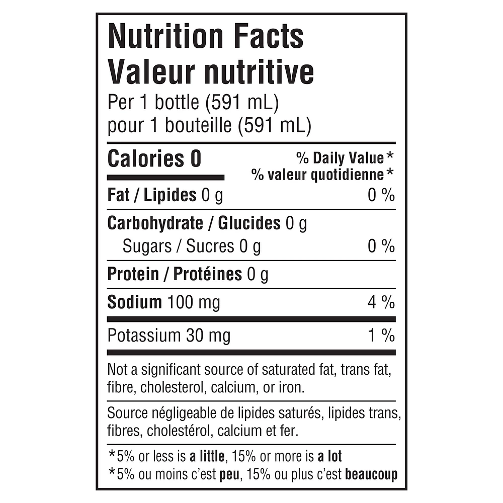 Dr Pepper Zero Sugar Soda 591 mL, Bottle, 591 mL