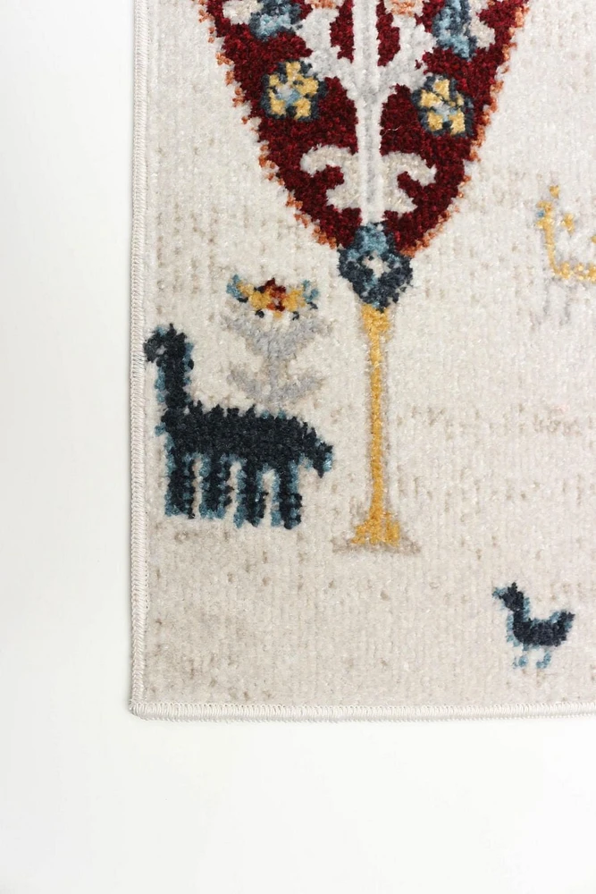 Tapis Lavable ECARPET Boho Chic pour Chambre, Salon, Chambre d'Enfant, Couloir
