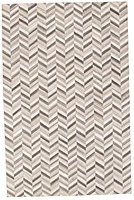 ECARPETGALLERY 5'2" x 8'0" Transitional Río Handmade Area Rug for Living Room, Dining Room and Bedroom in Grey
