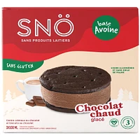 Snö Plant Based Hot Frozen Chocolate Sandwich, 3x100 mL Dairy Free Frozen Dessert