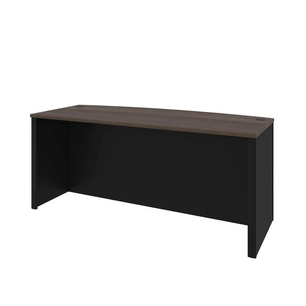 Bestar Connexion 71W Desk Shell in slate & sandstone