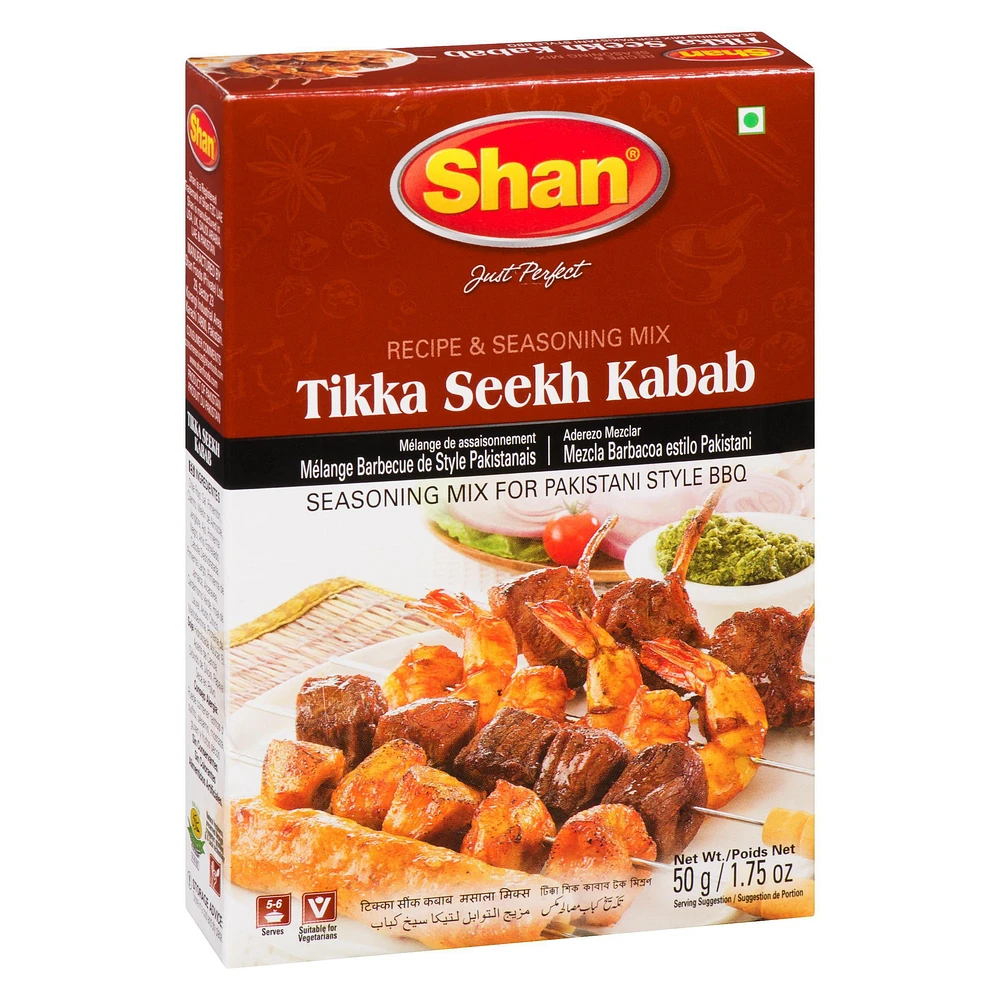 Shan Tikka Seekh Kabab BBQ Mix 50g, 50g