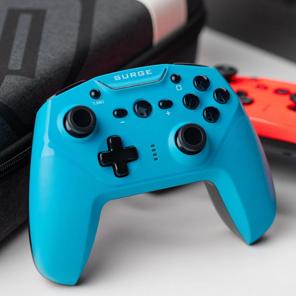 Surge Wireless Pro Controller For Nintendo Switch - Blue