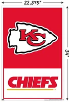 NFL Kansas City Chiefs - Logo 21 Wall Poster, 22.375" x 34"