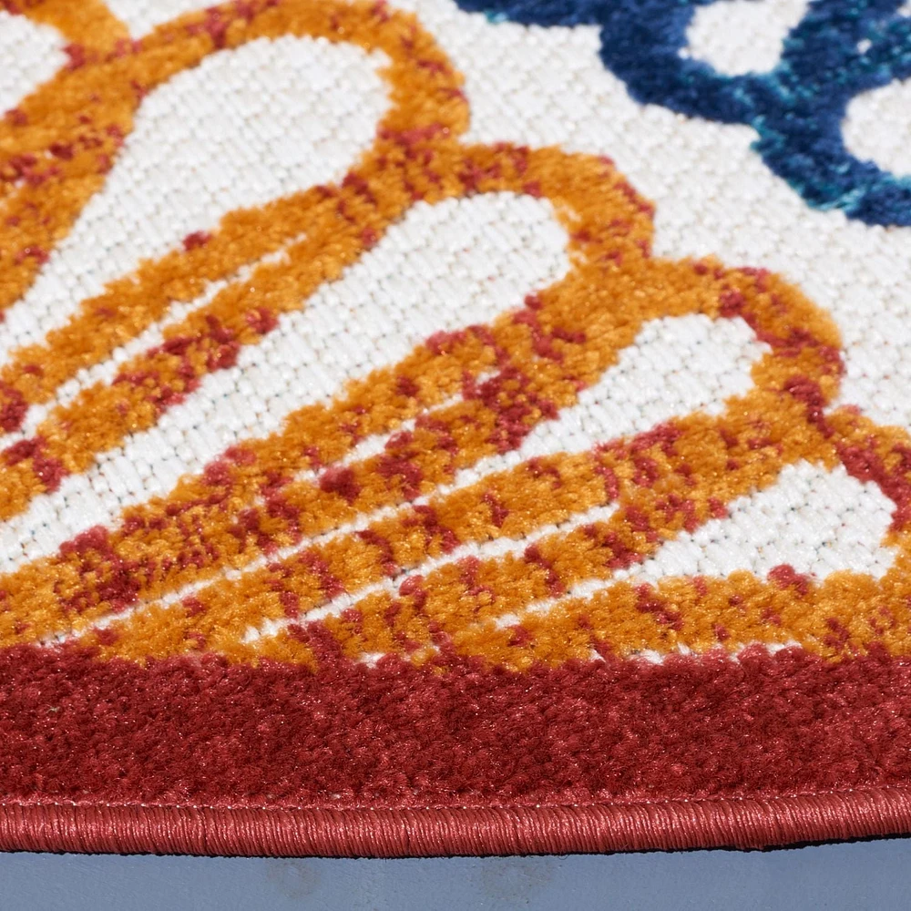 SAFAVIEH Cabana Aria Tapis Floral Extérieur