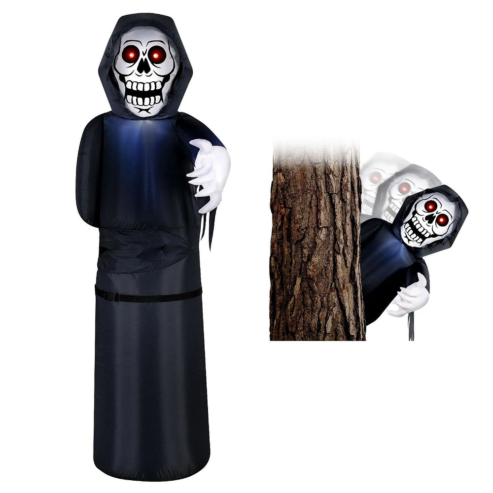 Occasions Airflowz Animated 6ft Gonflable Lurking Reaper w / Red Eyes Lights