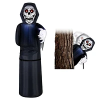 Occasions Airflowz Animated 6ft Gonflable Lurking Reaper w / Red Eyes Lights