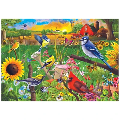 RoseArt - Colorluxe 500 pièces - Oiseaux tournesols - Puzzle emboîtable pour adulte