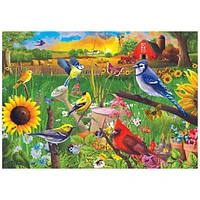 RoseArt - Colorluxe 500 pièces - Oiseaux tournesols - Puzzle emboîtable pour adulte