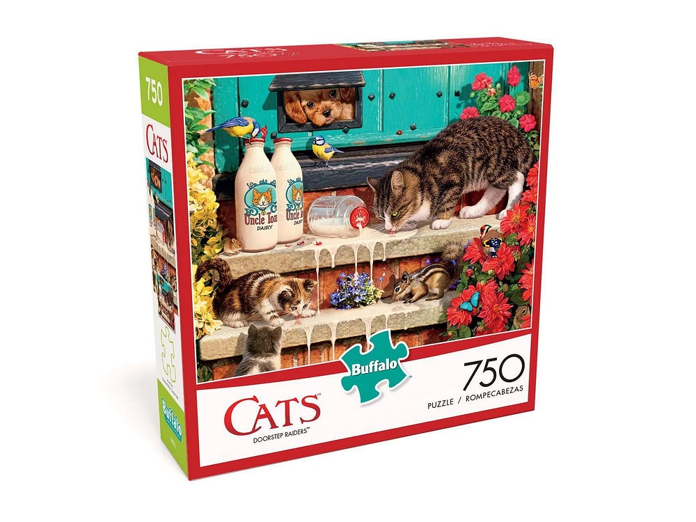 Buffalo Games Cats Le puzzle Doorstep Raiders en 750 pièces