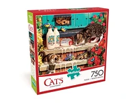Buffalo Games Cats Le puzzle Doorstep Raiders en 750 pièces