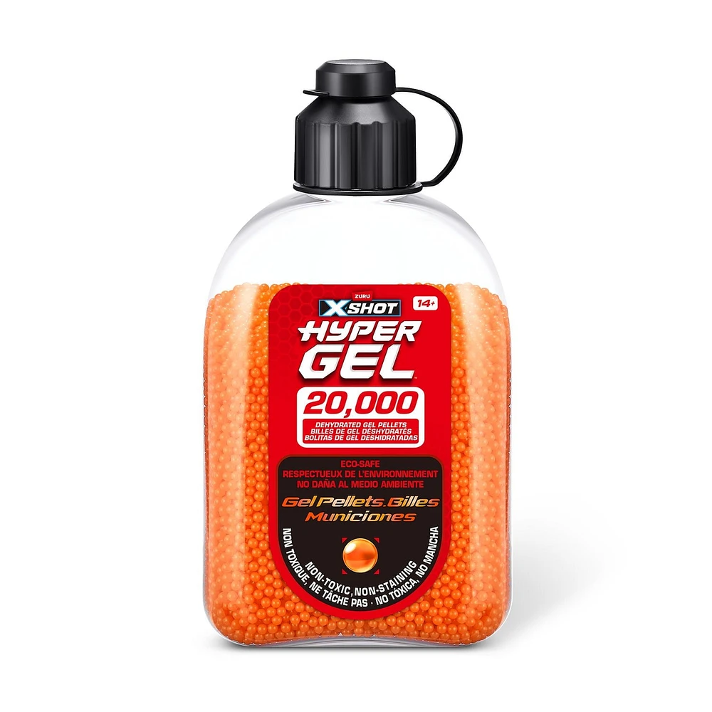 XSHOT Hyper Gel Pellet Refill Pack (20,000 Hyper Gel Pellets) by ZURU, Foam Blaster for Kids
