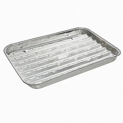 6 Pk Foil Grilling Tray, Aluminum BBQ Grill Tray