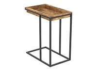 Table d'appoint. Table de bout pour salon. Table de chevet ou table de nuit. Petite table d'entrée. Facile à assembler. Aspect bois recyclé.