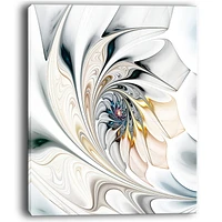 Tableau mural sur toile imprimée Design Art Verre blanc florale