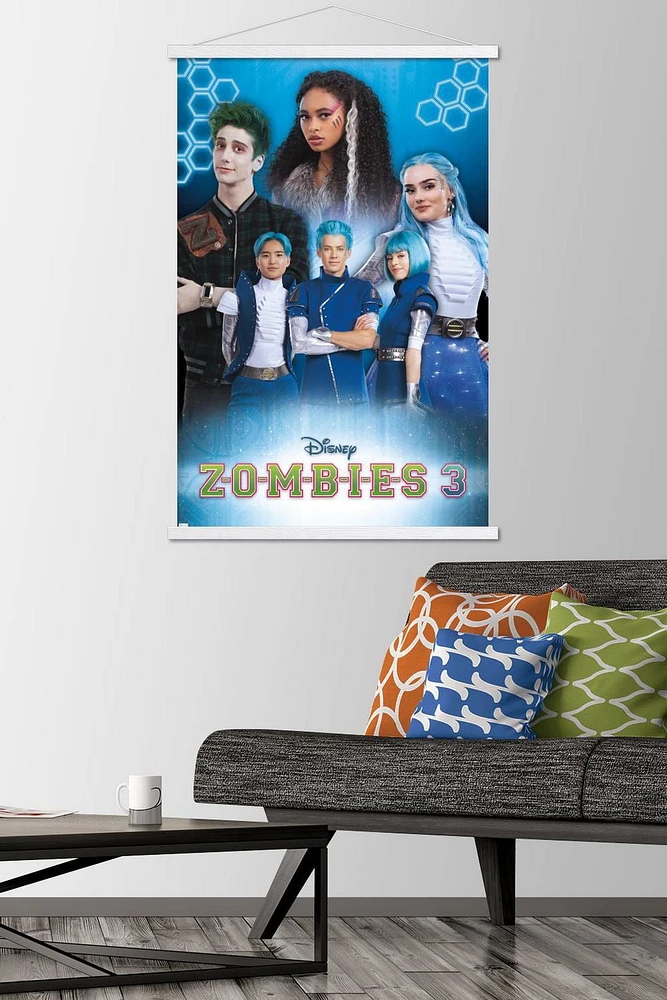Disney Zombies 3 - Group Wall Poster with Pushpins, 22.375" x 34"