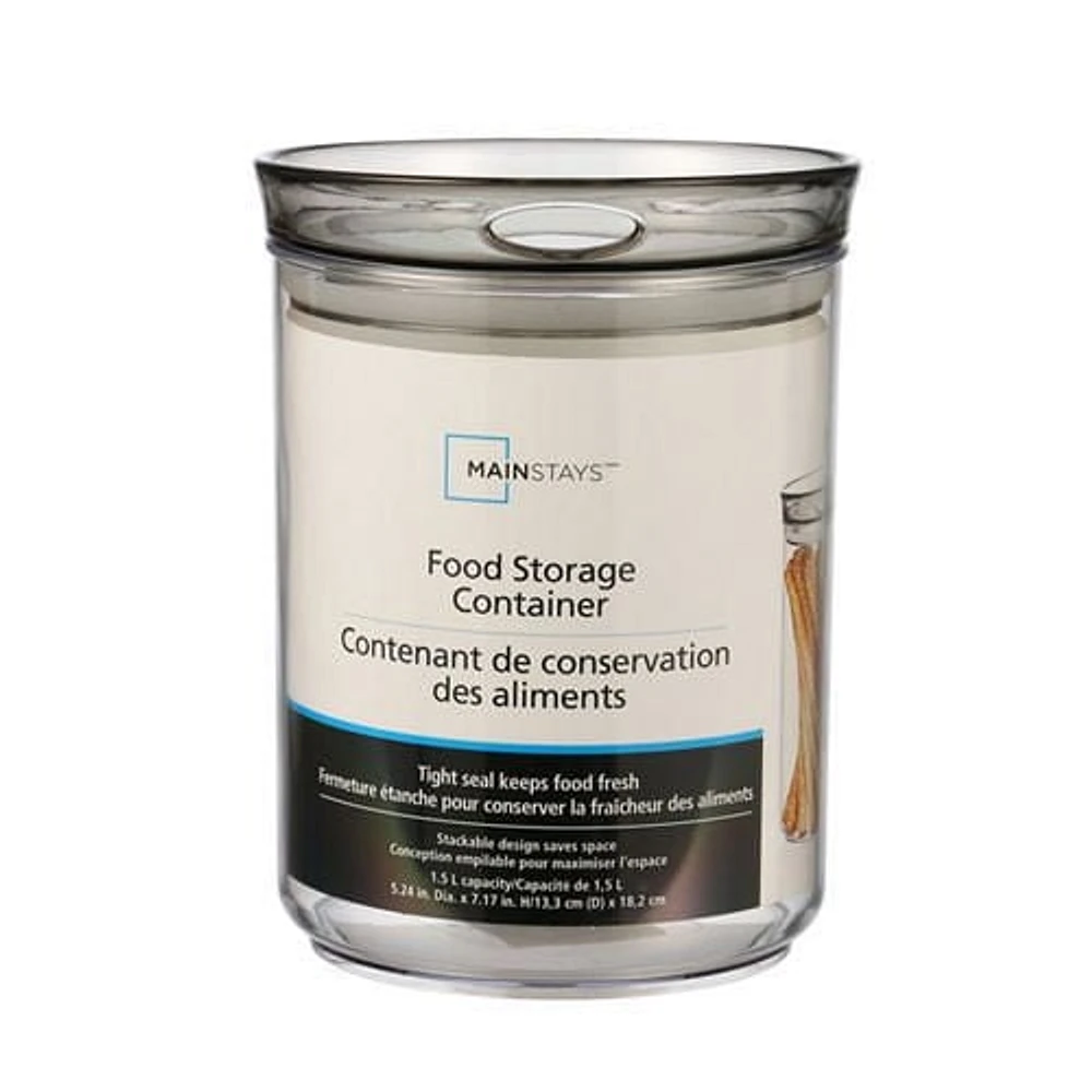 Contenant de conservation des aliments de Mainstays, 1,5 L Capacité : 1,5 L