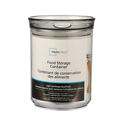 Contenant de conservation des aliments de Mainstays, 1,5 L Capacité : 1,5 L