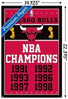 NBA Chicago Bulls - Champions 13 Wall Poster, 14.725" x 22.375"